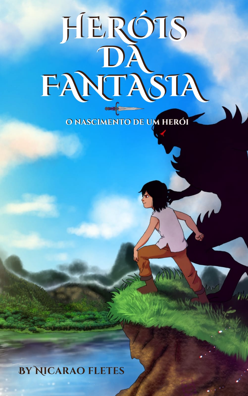 Capa do livro Heróis da Fantasia: o nascimento de um herói