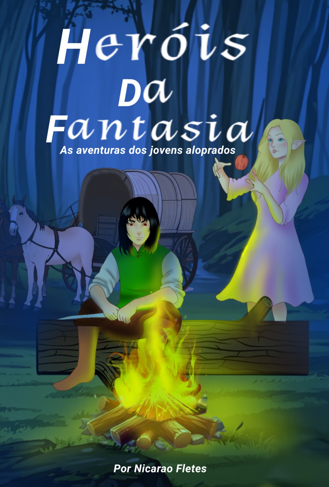 Capa do livro Heróis da Fantasia: as aventuras dos jovens aloprados